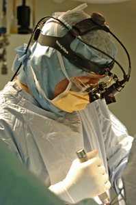 Dr. Jatana performing surgery